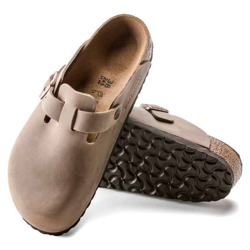 Birkenstock Boston Tabacco Brown pianta stretta
