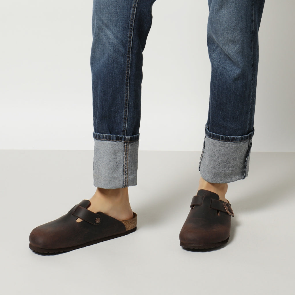 Birkenstock boston habana pianta stretta