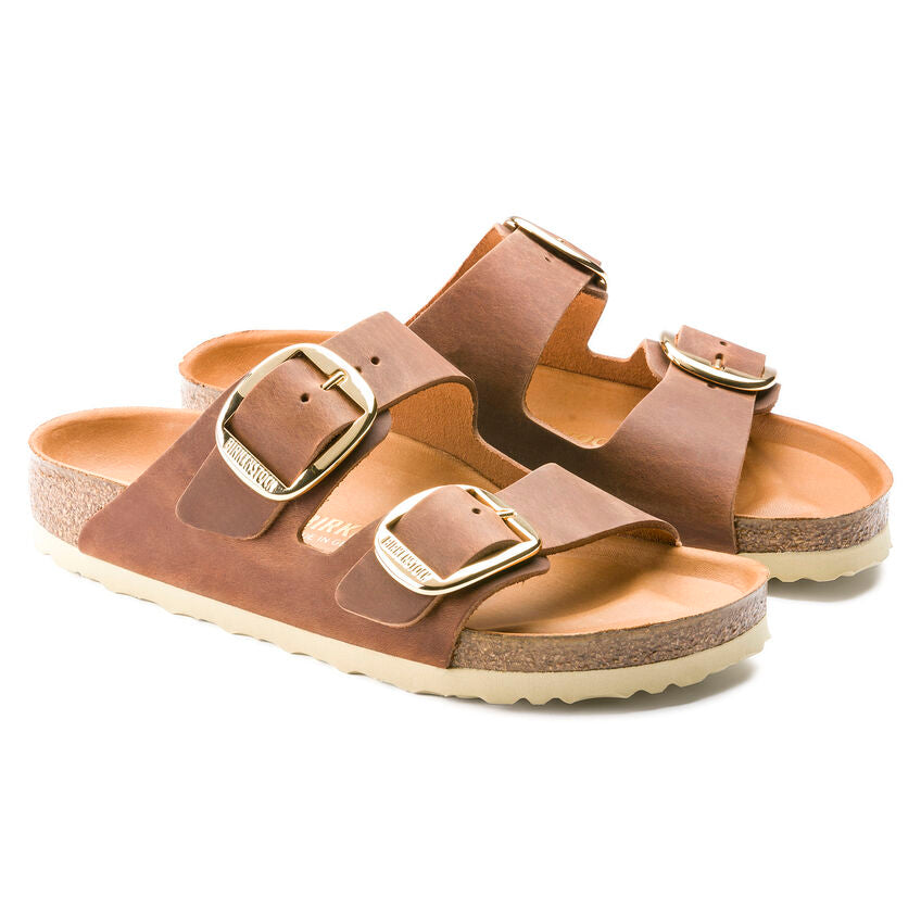 Birkenstock Arizona Big Buckle Cognac Pianta Stretta
